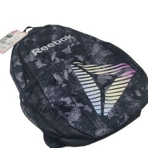 NWT REEBOK OCEAN BACKPACK. BLACK . LAVENDER.